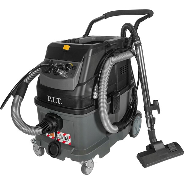 P.I.T. PVC40-C, Пылесос строительный электрич. P.I.T. ULTRA, 1600Вт, розетка 2кВт, коннектор, 40л, сух/мокр - фото1