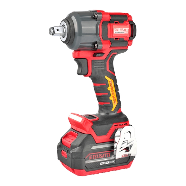 Felisatti FT16188 Felisatti, Аккумуляторный ударный гайковерт, 600нм, З/У, 2*5а/ч, кейс - фото1