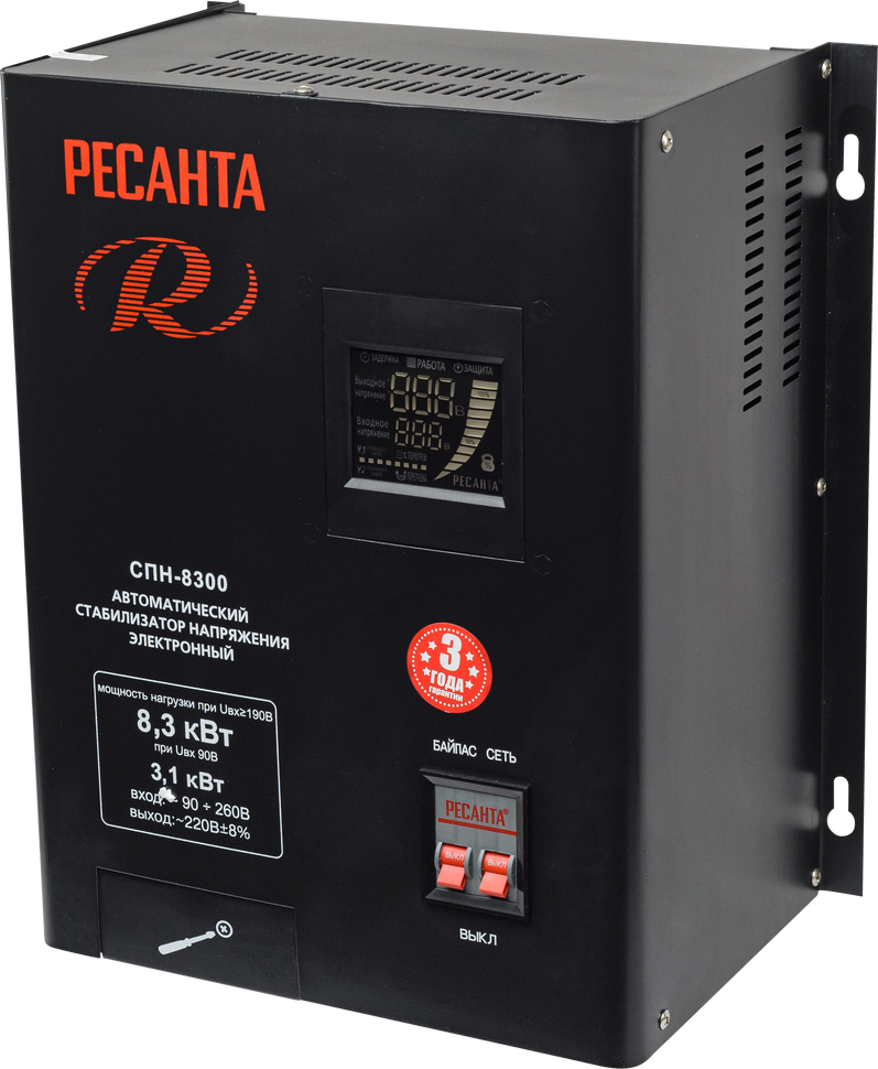 Стабилизатор Ресанта СПН- 8300 Стабилизатор Ресанта СПН- 8300