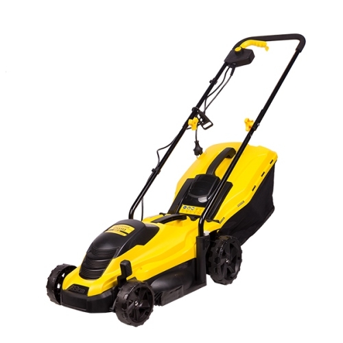 Champion EM3313, Электрическая газонокосилка, 220 В, 50 Гц, 1300 Вт, 330мм, 25-65мм, пласт.иткань, 35л - фото1