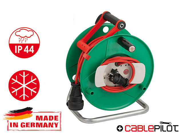 Удлинитель на катушке 40м (1 роз., 3.3кВт, кабель до -35С) Brennenstuhl Garant