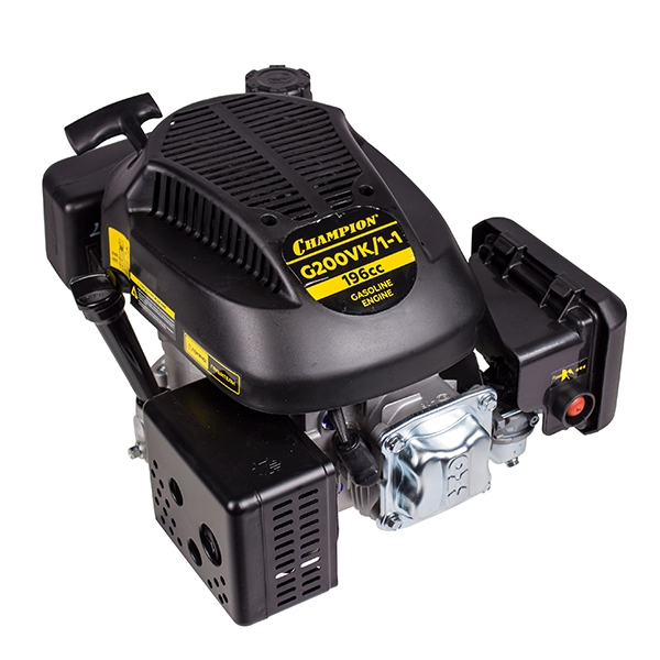 CHAMPION G200VK/1-1, Двигатель 6,0л.с./4,4кВт.196см.куб, диаметр 25мм, шпон, для газонокосилок с дв. B&S - фото1