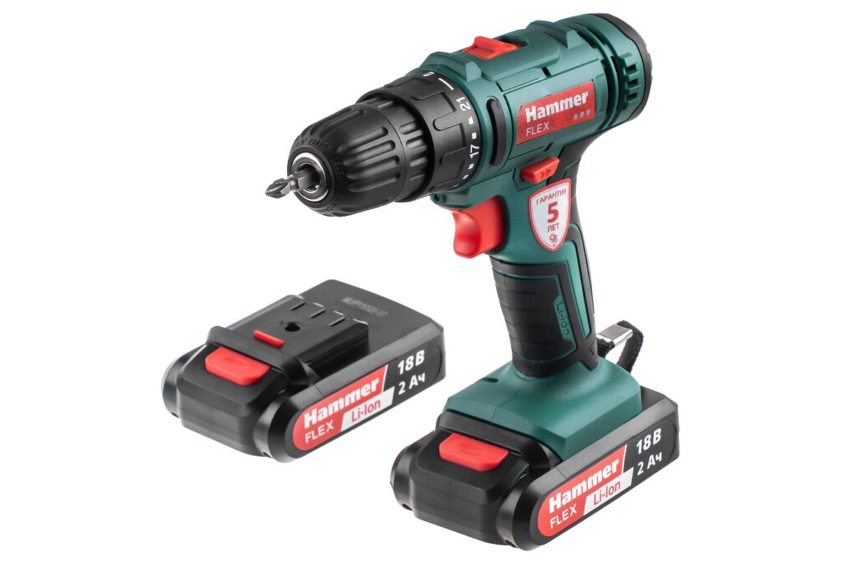 Аккум. дрель Hammer Flex ACD18BS