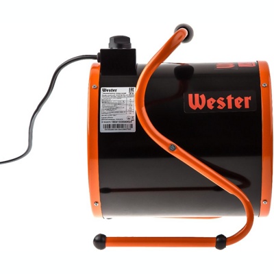 Wester TB-3/5, Тепловентилятор электрический, 3 кВт; 220 В; 300 м.куб/ч; 0-30 град; до 20 м.кв; защита от перегрева; 3 режима - фото2 Wester TB-3/5, Тепловентилятор электрический, 3 кВт; 220 В; 300 м.куб/ч; 0-30 град; до 20 м.кв; защита от перегрева; 3 режима - фото2