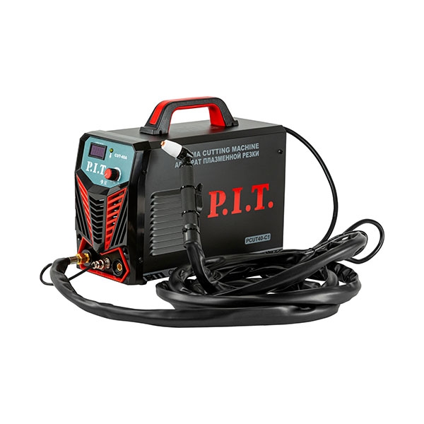 PIT PCUT40-C1, Плазморез P.I.T. PCUT40-C1, 6.2кВт, 40А, макс. толщина 10мм, контакт. поджиг, раб. давл. 0,4-0,6МПа