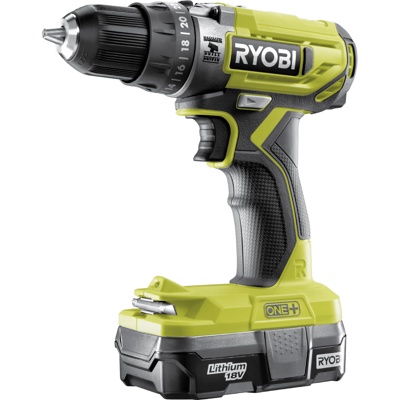 RYOBI R18PD2-113S ONE и, Аккумуляторная дрель-шуруп ударная, 1 АКБх1,3 Ач/18В, ЗУ, СУМКА - фото1