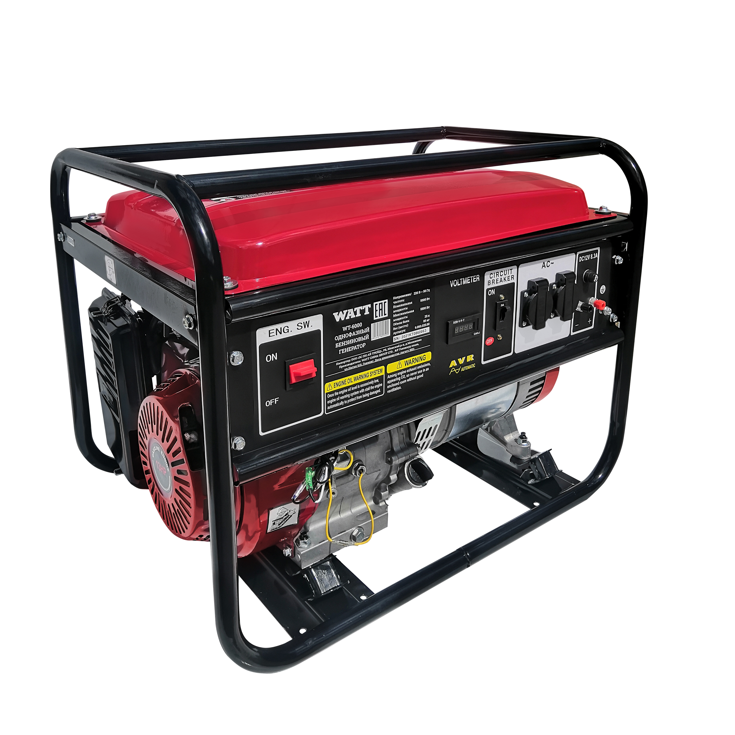 9.060.025.00 Бензогенератор WATT WT-6000 9.060.025.00 Бензогенератор WATT WT-6000