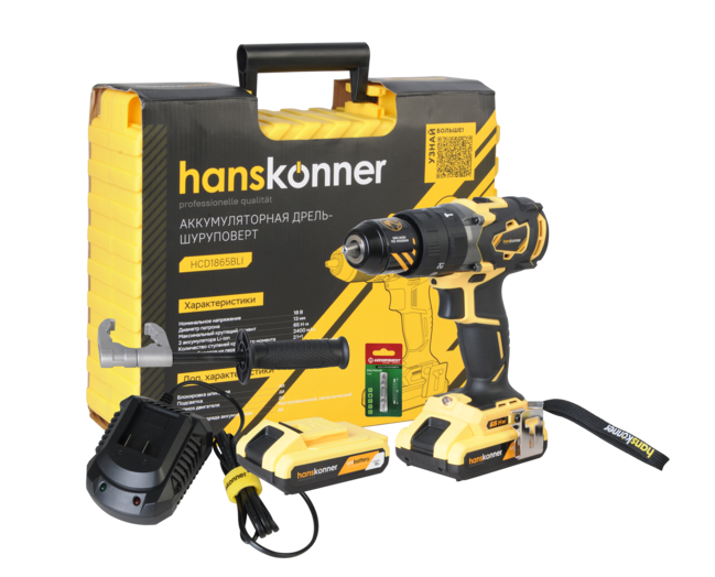 HCD1865BLI Шуруповерт Hanskonner HCD1865BLI HCD1865BLI Шуруповерт Hanskonner HCD1865BLI
