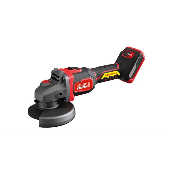 Felisatti FT15808 Felisatti, Аккумуляторная угловая шлифовальная машина,диск 125 мм (кейс, 2 аккум. 5,0 Ач, ЗУ 4А)