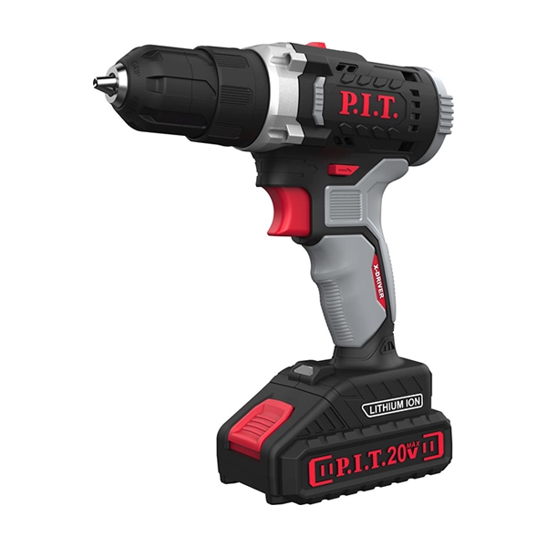 P.I.T. PSR18-D5, Дрель аккумуляторная, 20 В, БЗП, 2 Li акк. 1,5 Ач, 2 ск., 30 Нм, кейс - фото1