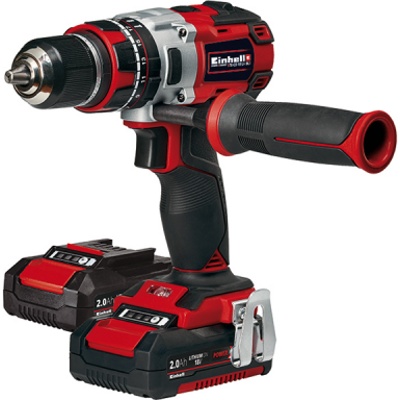 Einhell TE-CD 18 Li-i BL, Аккумуляторная ударная дрель-шурупов., 18В/2,0 Ач li-ion, 60 Нм, 2 акб , кейс - фото1