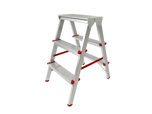 Лестница-стремянка алюм. двухсторонняя 66 см 3 ступ. 2,6кг PRO STARTUL (ST9941-03) - фото1