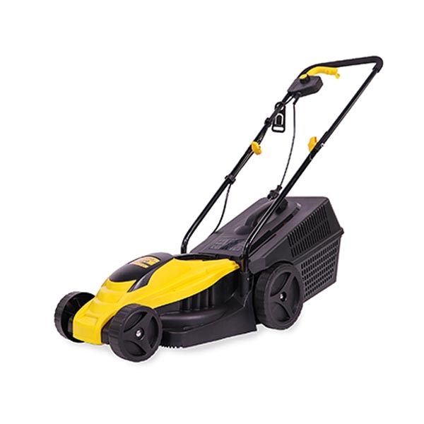 Champion EM3110, Электрическая газонокосилка, 1000 Вт, 32 см, 20-60, пласт. трав. 30л - фото1