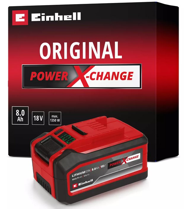 4511600 Аккумулятор Einhell Plus 18V, 8,0 Ач, Li-Ion PXC - фото1
