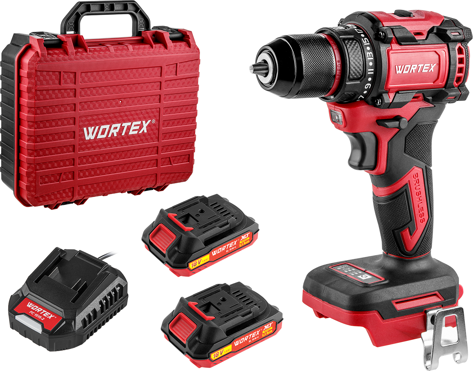 Аккум. дрель-шуруповерт WORTEX BD 2025 DLi в чем. ALL1 XLT БЕСЩЕТ, 18 В, 50 Н*м, 2х1,5 А*ч, БЗП 10 м