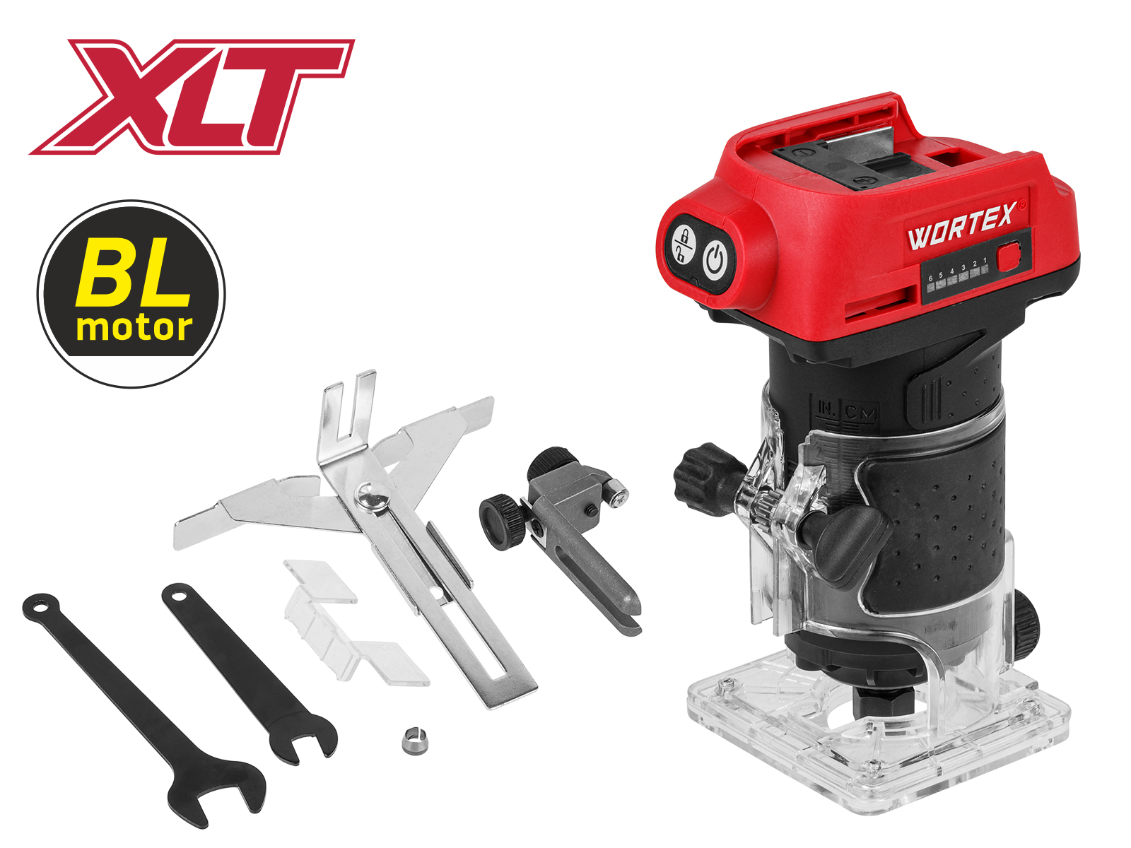 Аккум. фрезер кромочный WORTEX LX CMM 1822 в кор. XLT SOLO БЕСЩЕТ., 18 В, цанга 6/8, рег. об. - фото1 Аккум. фрезер кромочный WORTEX LX CMM 1822 в кор. XLT SOLO БЕСЩЕТ., 18 В, цанга 6/8, рег. об. - фото1
