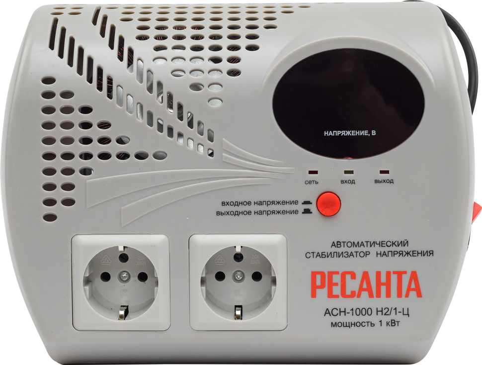 Стабилизатор Ресанта АСН-1000Н2/1-Ц - фото1 Стабилизатор Ресанта АСН-1000Н2/1-Ц - фото1