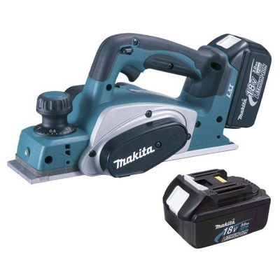 Makita DKP180RFE, Рубанок аккумуляторный,18В/2х3 Ач Li-ion, ширина-82мм, глуб-2мм, 3.4 кг, кейс - фото2 Makita DKP180RFE, Рубанок аккумуляторный,18В/2х3 Ач Li-ion, ширина-82мм, глуб-2мм, 3.4 кг, кейс - фото2