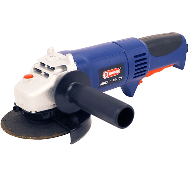 Диолд МШУ-0,95-125, машина шлифовальная угловая, 950 Вт, диск 125 мм, регулировка оборотов - фото1