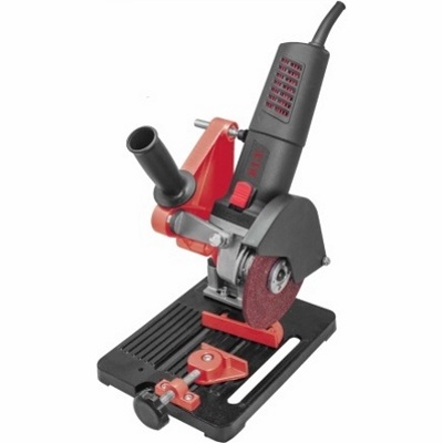 P.I.T. P0010003, Стойка для УШМ, диам.круга 115-125 мм.,угловые тиски, 45 град., литое основание - фото2