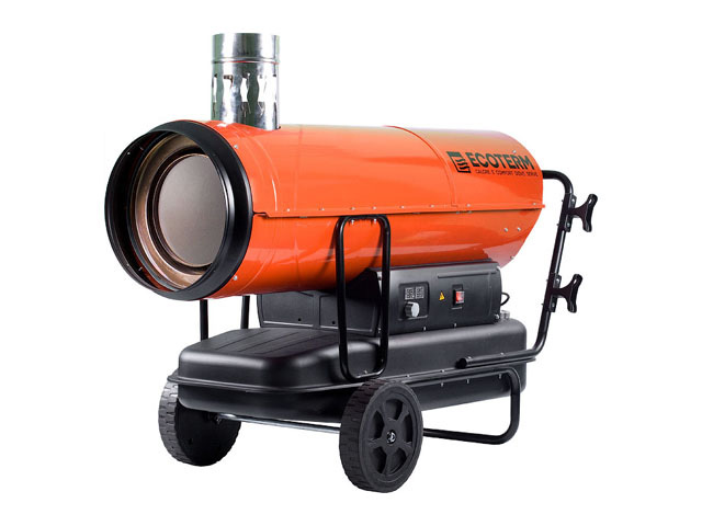 Нагреватель воздуха диз. Ecoterm DHI-50W непрям., 50 кВт, 2 колеса - фото1 Нагреватель воздуха диз. Ecoterm DHI-50W непрям., 50 кВт, 2 колеса - фото1