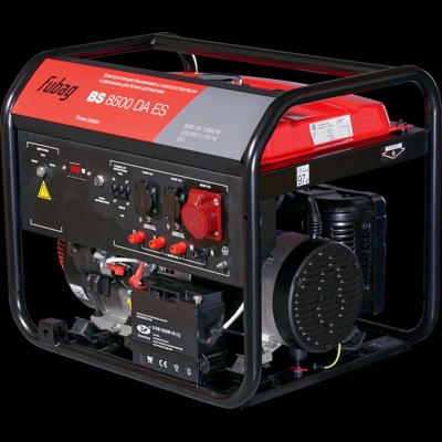 FUBAG BS 8500 DA ES, Бензогенератор с коннектором автоматики, мощность 8,5(2,8х3)/6,4(2,1х3) кВА, эл.стартер, 380/220 В, 2х16А (220В)/1х16А (380 В), арт. 29123 - фото2