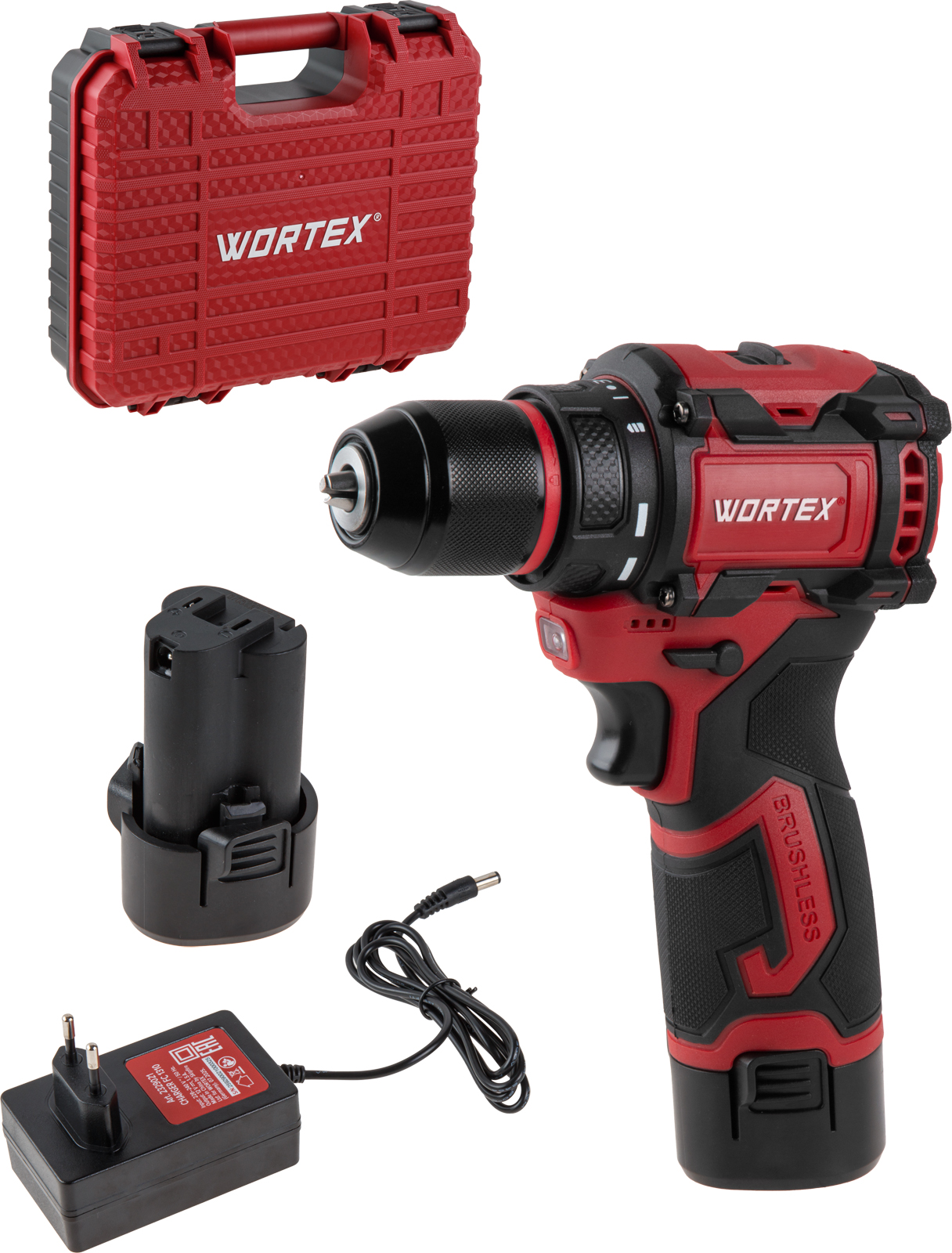 Аккум. дрель-шуруповерт WORTEX BD 1213-1 Dli в чем. 12 В, 40 Н*м, 2х2 А*ч, БЗП 10 мм Аккум. дрель-шуруповерт WORTEX BD 1213-1 Dli в чем. 12 В, 40 Н*м, 2х2 А*ч, БЗП 10 мм