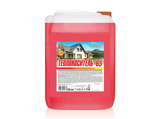 Теплоноситель Экотерм (-65С) кан. 20 кг., EcoTherm Теплоноситель Экотерм (-65С) кан. 20 кг., EcoTherm