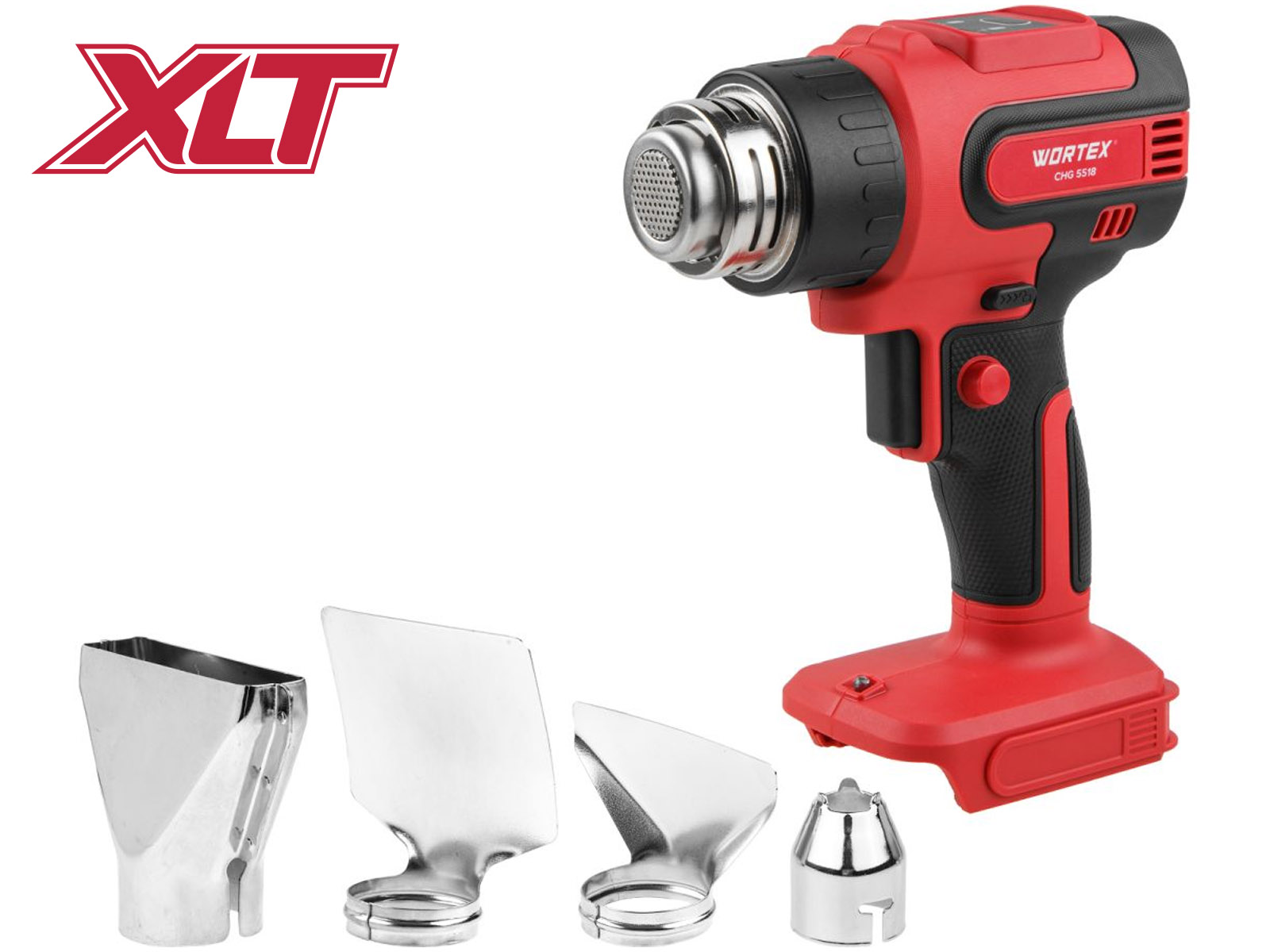 Аккум. термовоздуходувка WORTEX CHG 5518 в кор. ALL1 XLT SOLO 18 В, 1 скор., 300-550 °C Аккум. термовоздуходувка WORTEX CHG 5518 в кор. ALL1 XLT SOLO 18 В, 1 скор., 300-550 °C