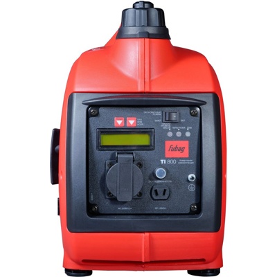 FUBAG TI 800, Генератор цифровой, 220В, LTP/COP 0,8 кВА/ 0,7 кВт;  работа 4 ч (нагрузка 3/4), розетки 1х 220В, розетки 1х 220В, 1х12В, 16кг - фото2