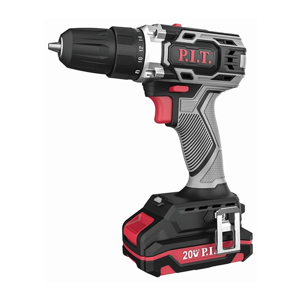 P.I.T. PBM20H-10B/1, Дрель аккум., 20В, 30Нм, патрон 10 мм, 2 ск, 1 акб 2Ач, ЗУ, кейс - фото1