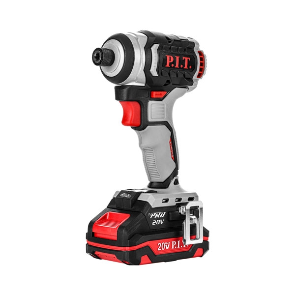 PIT PSD 20H-230A/1, Винтоверт IMPACT аккум. бесщёточный P.I.T., 20В, 230Нм, 3ск, HEX 1/4", 1х2Ач,ЗУ,кейс