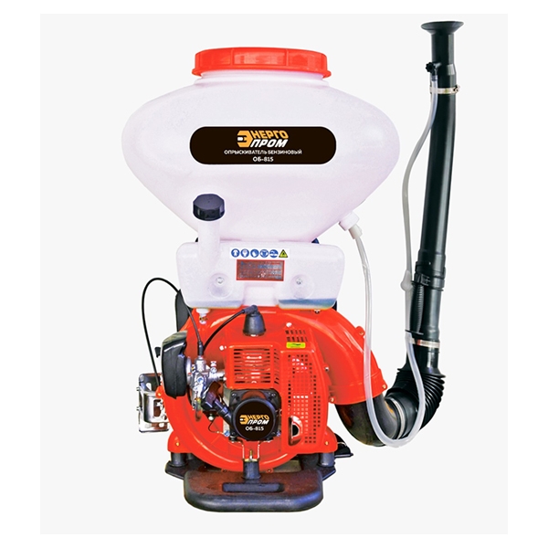 ЭНЕРГОПРОМ ОБ-815 (синий квадрат), Опрыскиватель бензиновый, 3 л/мин, 16м, 1,8 л.с., 42 см.куб, бак 20л. - фото1
