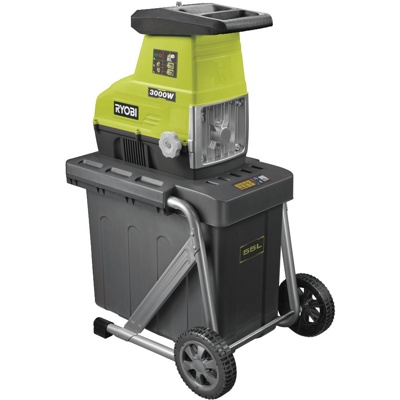 RYOBI RSH3045U, Измельчитель садовый, 220 В, 3000 Вт, лезвия, диаметр веток до 45 мм, контейнер 55 л, 21 кг - фото2