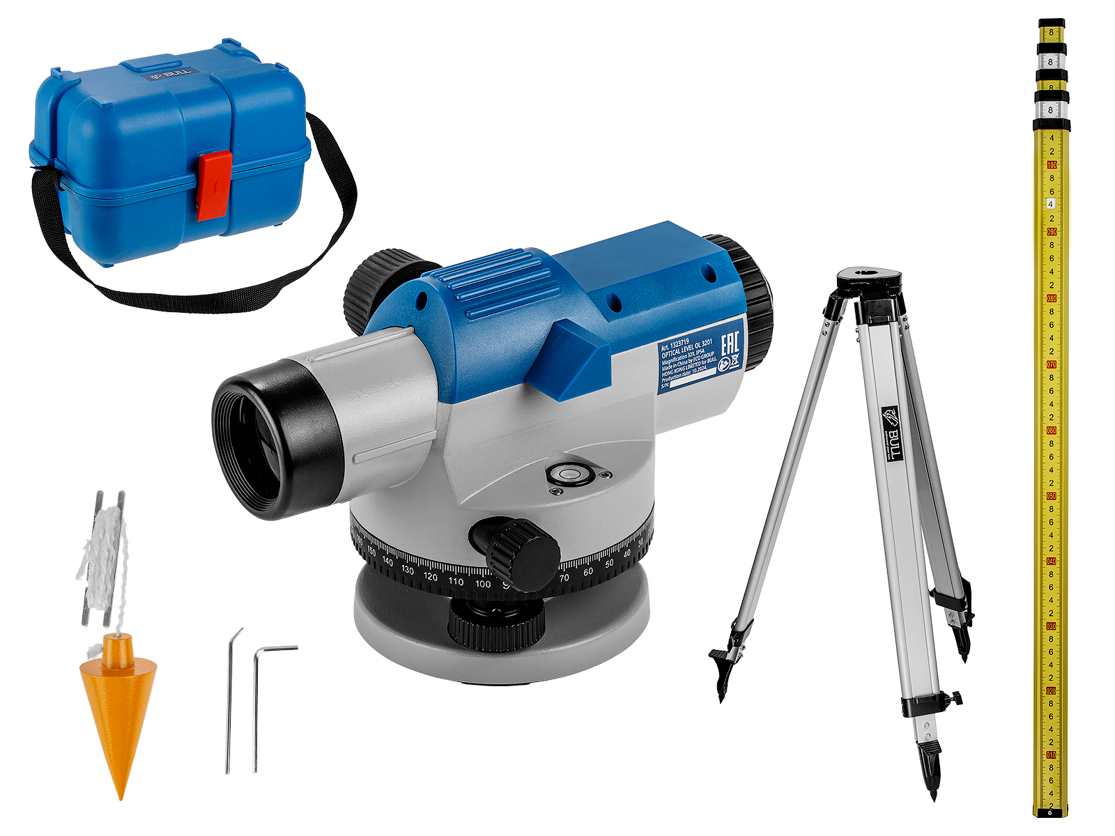 Нивелир оптический BULL OL 3201 + аксессуары в кор. Нивелир оптический BULL OL 3201 + аксессуары в кор.