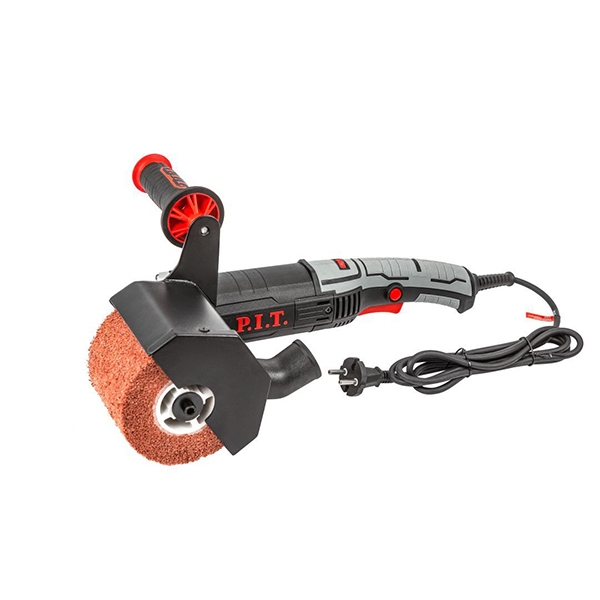 P.I.T. PWP120-C, Щёточная шлифмашинка, 220В/50 Гц, 1400 Вт, 700-4200 об/мин, щётка 120х100 мм - фото1