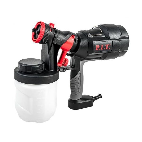 P.I.T. PSG3021-C PRO Краскораспылитель, 500Вт, расход 800млмин, бачок 900 мл - фото1