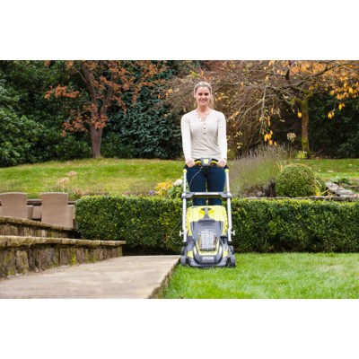 Ryobi RLM 36X41H50P, Аккумуляторная газонокосилка самоходная, арт 27519 - фото2