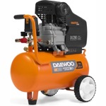 Daewoo DAC24D, Компрессор коасиальный, 24 л, 250 л/мин, 8 бар, 1.85 кВт, 23 кг, прямой привод, арт 23572