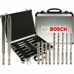 Bosch 2.608.578.765  Набор зубил и буров Mixed Set в чемодане 9 буров и 2 зубила