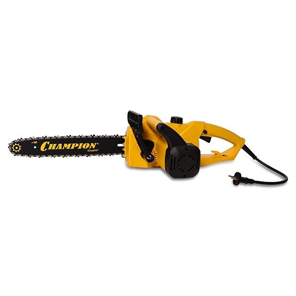 Champion 120-14", Электрическая цепная пила, 2000 Вт, 14"350 мм, поперечн. двиг; ключ. натяж; 7600 обмин; 3,78кг - фото1