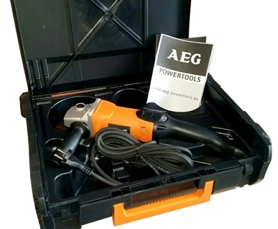 AEG WS 15-125 SXE DMS, Углошлифмашина (болгарка), 1520 Вт, гайка Fixtec, 2,5 кг, кейс, шлиф. и алмазн. диск, арт 25107 - фото2 AEG WS 15-125 SXE DMS, Углошлифмашина (болгарка), 1520 Вт, гайка Fixtec, 2,5 кг, кейс, шлиф. и алмазн. диск, арт 25107 - фото2