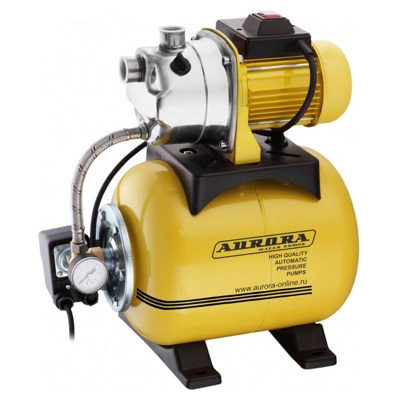 Aurora AGP 600-20 INOX, Насосная станция, 600 Вт, 3000 л/ч, H=35 м, 19л, всасывание - 8м - фото1 Aurora AGP 600-20 INOX, Насосная станция, 600 Вт, 3000 л/ч, H=35 м, 19л, всасывание - 8м - фото1