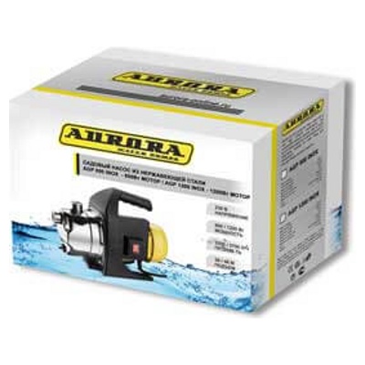 Aurora AGP 800 INOX, Садовый насос, 800 Вт, 3200 л/час, Н=38 м, всасывание - 8 м - фото2