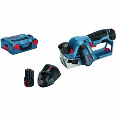 Bosch GHO 12V-20 (0.601.5A7.001), Аккумуляторный рубанок, 12В/3,0 Ач li-ion, L-boxx