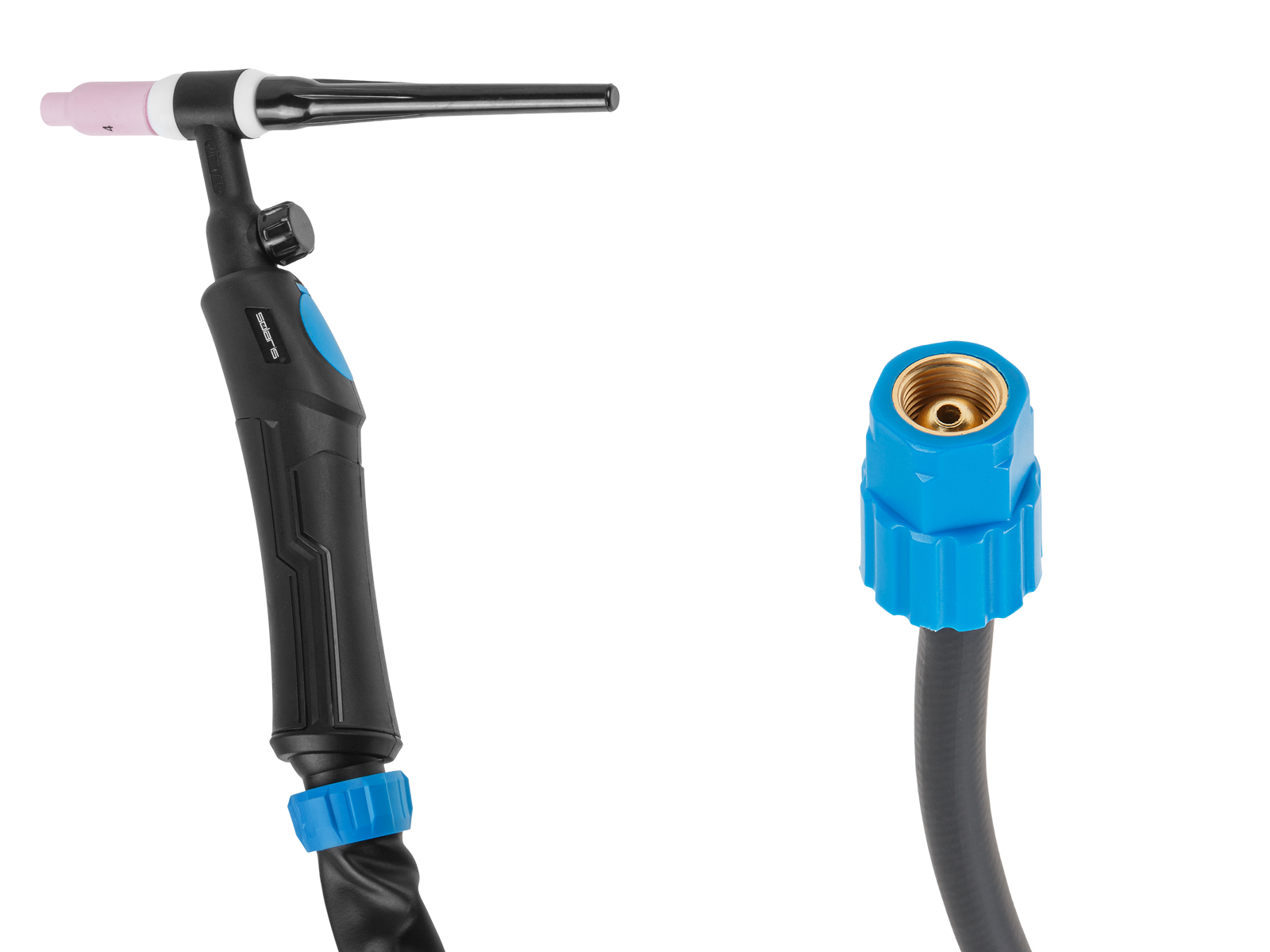 Горелка сварочная TIG WGT-17V (8м, 150А, разъем M16x1.5, вентиль) SOLARIS Горелка сварочная TIG WGT-17V (8м, 150А, разъем M16x1.5, вентиль) SOLARIS