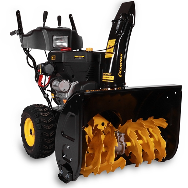 CHAMPION ST1171E, Снегоотбрасыватель,12 л.с.,70 см, 6F/2R колеса,бак 5,5 л.,эл.старт. фара, обогрев.зимн.дв. - фото1