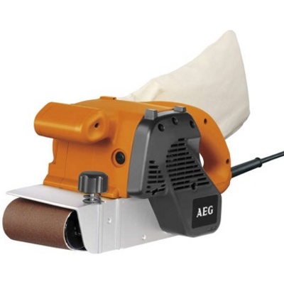 AEG BBSE 1100, Ленточная  шлифмашина, 1100 Вт, 100х140 мм, 5,0 кг, доп шлифленты, арт 17460 - фото2