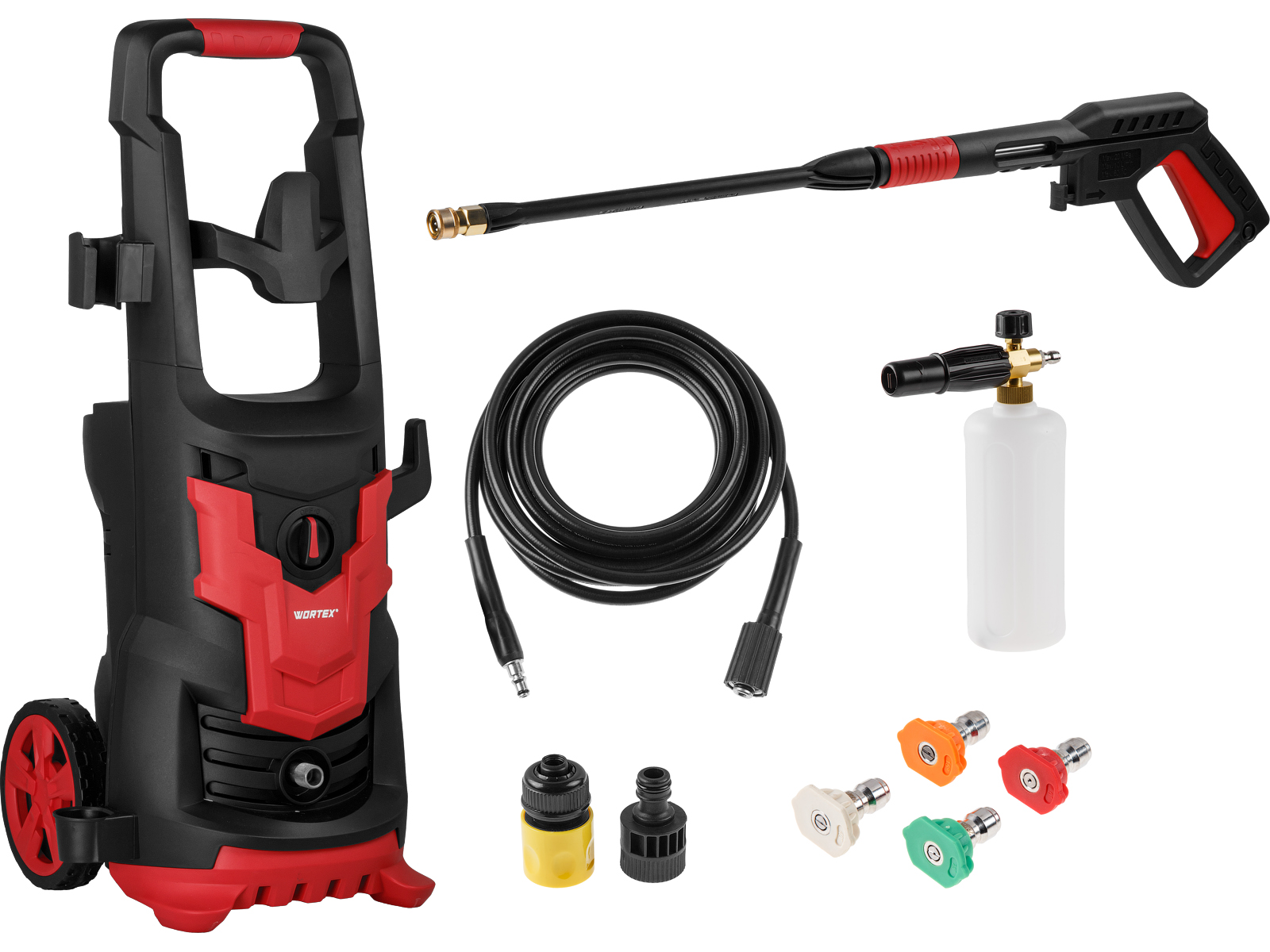 Очиститель высокого давления WORTEX PW 1620-2 2.10 кВт, 165 Бар, 390 л/ч,  индукц. - фото1