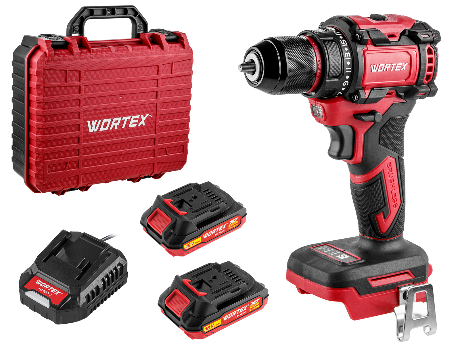 Аккум. дрель-шуруповерт WORTEX BD 2025 DLi в чем. ALL1 XLT БЕСЩЕТ, 18 В, 50 Н*м, 2х2 А*ч, БЗП 10 мм